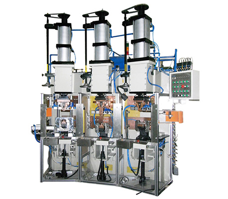 壓縮機銅管與殼體三工位中頻點焊機