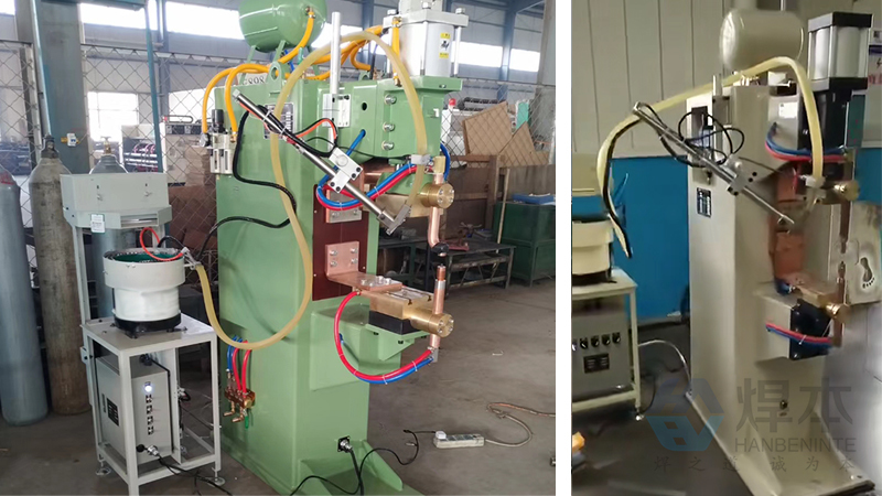 現場調試螺母機點焊機